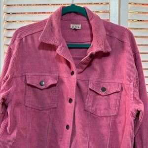 POL Pink Corduroy Jacket